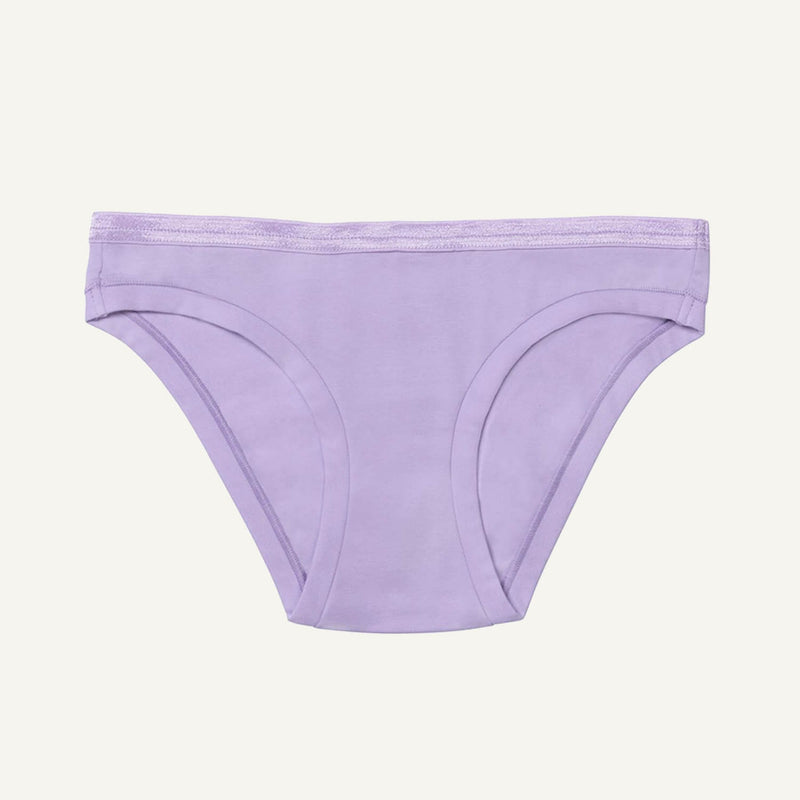 Organic Cotton Low-Rise Bikini in Petal