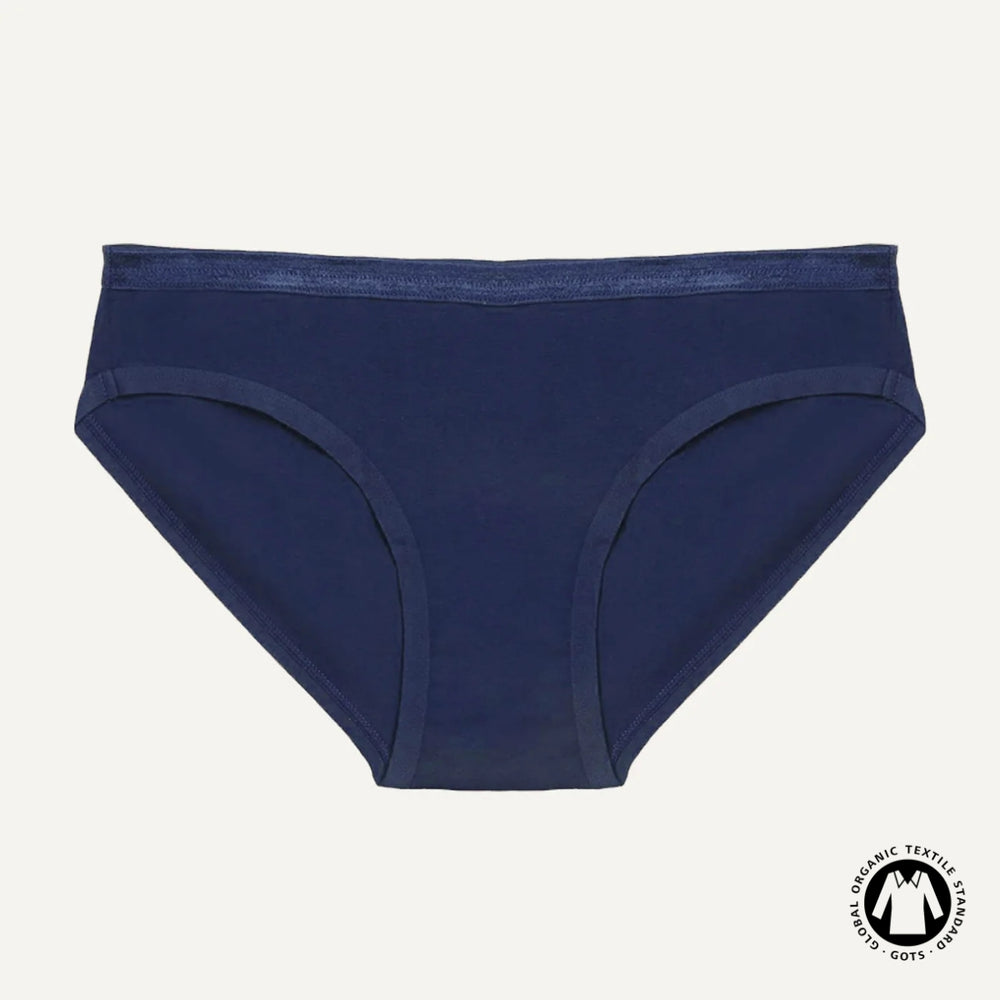 Organic Cotton Low-Rise Brief in Marine