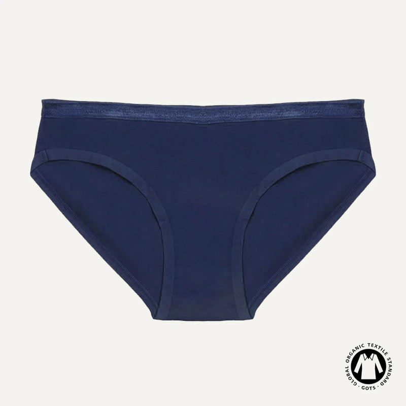 Organic Cotton Low-Rise Brief in Marine