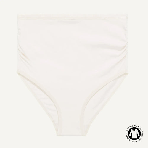 Organic Cotton Maternity Above-Belly Brief in Cloud Nine