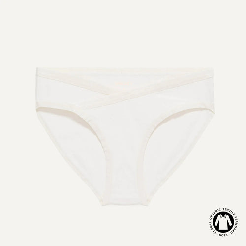 Organic Cotton Maternity Below-Belly Brief in Cloud Nine