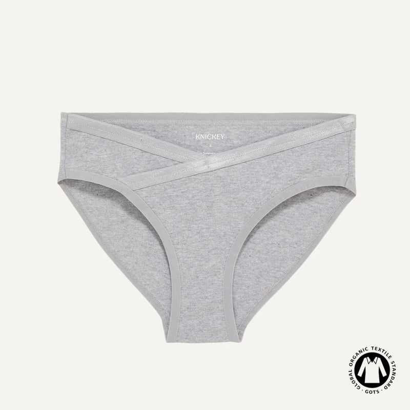 Organic Cotton Maternity Below-Belly Brief in Lunar