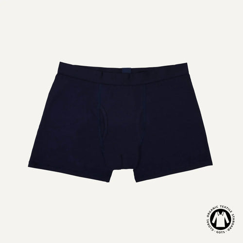 Organic Cotton Men's Boxer Brief in Marine