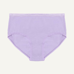Organic Cotton Mid-Rise Brief in Petal
