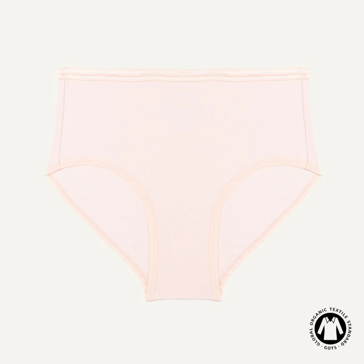 Organic Cotton Mid-Rise Brief in Quartz