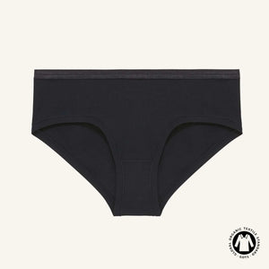 Organic Cotton Mid-Rise Hipster in Carbon