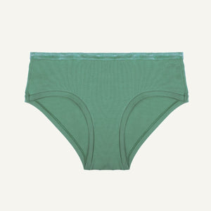 Organic Cotton Mid-Rise Hipster in Willow
