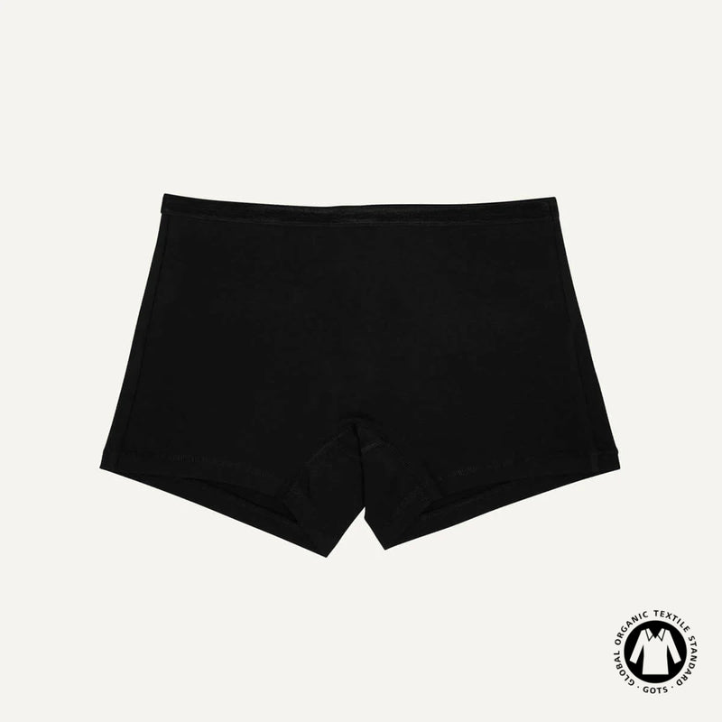Organic Cotton Mid-Rise Shortie in Carbon