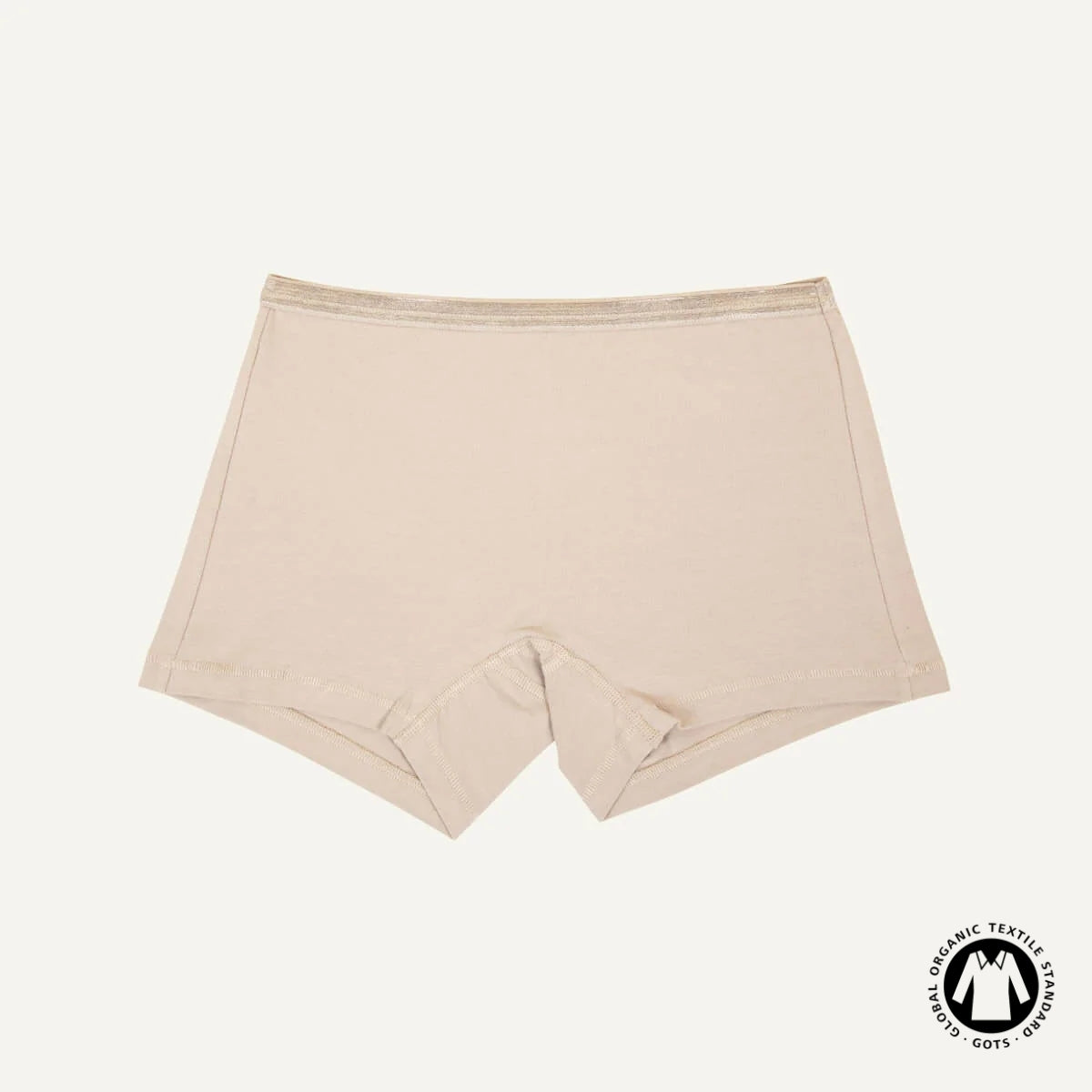 Organic Cotton Mid-Rise Shortie in Stone