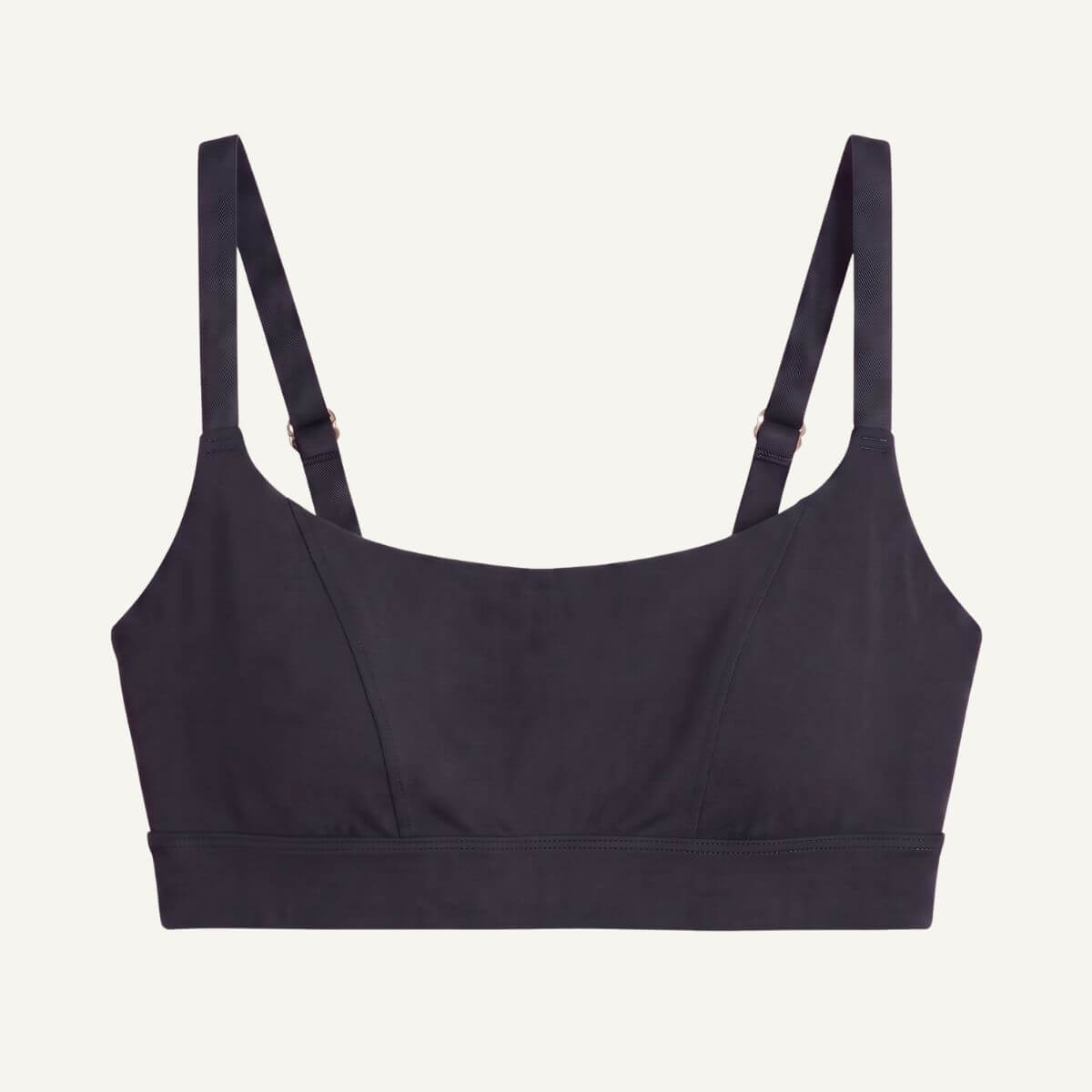 Organic Cotton Tank Soft Bra in Carbon