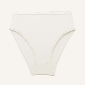 Organic Cotton High-Rise Brief in Cloud Nine