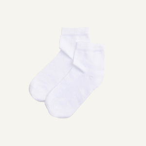 Organic Cotton Quarter Sock in Salt