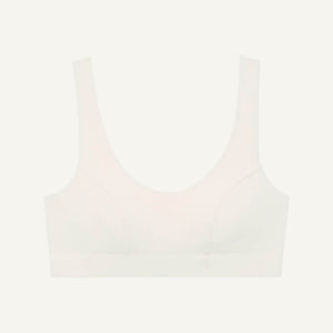 Organic Cotton Scoop Bralette in Cloud Nine