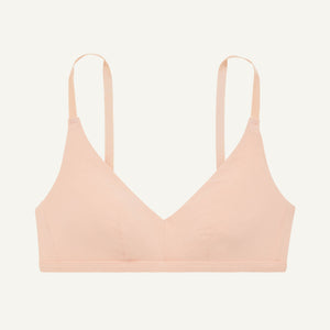 SALE Knickey Triangle Bralette in Peach